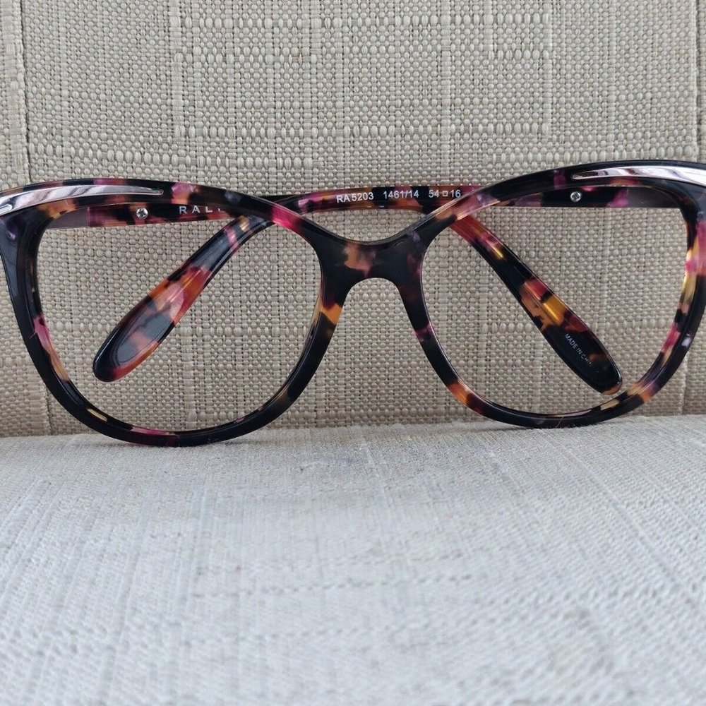 Ralph Lauren Women Sunglasses/Eyeglasses Frame Purple Tortoise RA52-3 Glasses - Picture 2 of 12